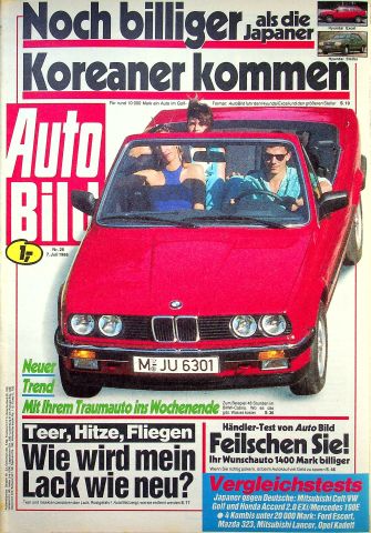 Deckblatt Auto Bild (28/1986)